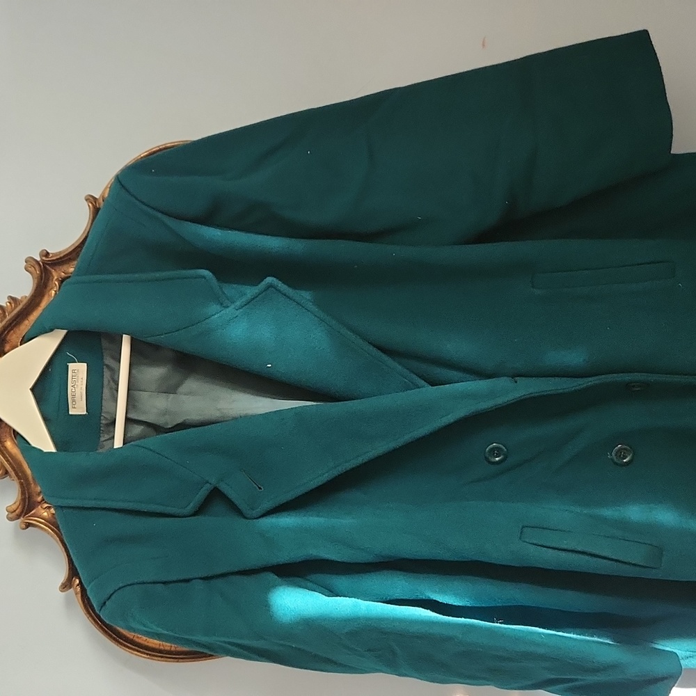 Men's emerald green peacoat